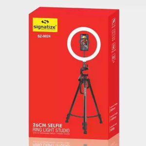 Signatize (26 cm) Professional LED Ring Light with Tripod Stand (Model - SZ-9024)