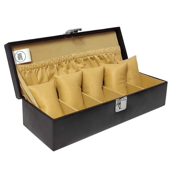 Men and Women Deco Watch Box for 5 Watches - Image 2