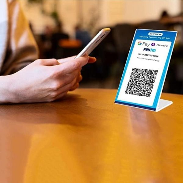 Acrylic QR CODE Display Stand (4x6 inch) - Image 2