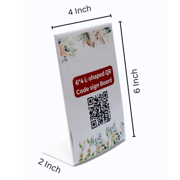 Acrylic QR CODE Display Stand (4x6 inch) - Image 4