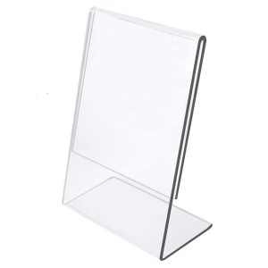 Clear Acrylic Transparent L Shape Table Top Stand (46 nh)