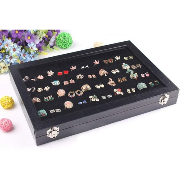 Glass Jewelry Ring Display / Storage Box - Image 2