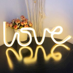 Love Neon light for Bedroom / decoration / wall hanging / party (Warm White)