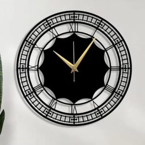 Round Shape 15.5 inch Big Size Metal Wall Clock