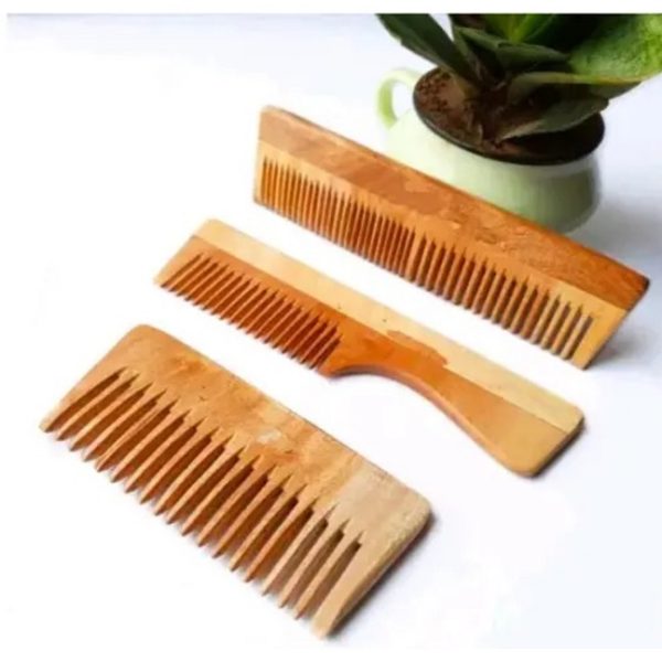 Set of 3 Organic Neem Wood Combo