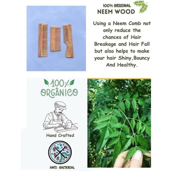 Set of 3 Organic Neem Wood Combo - Image 3