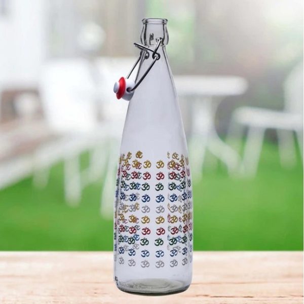 BPA free 1000 ml Glass Bottle by Greendrop (Random design) - Image 2
