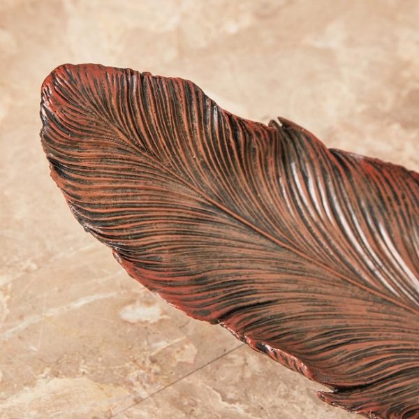 Paloma Robin Polyresin Decorative Leaf Platter - Image 4