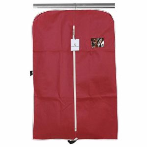 Kuber Industries Non Woven Coat / Blazer / Dress Cover - Red