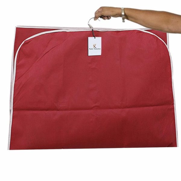 Kuber Industries Non Woven Coat / Blazer / Dress Cover - Red - Image 2