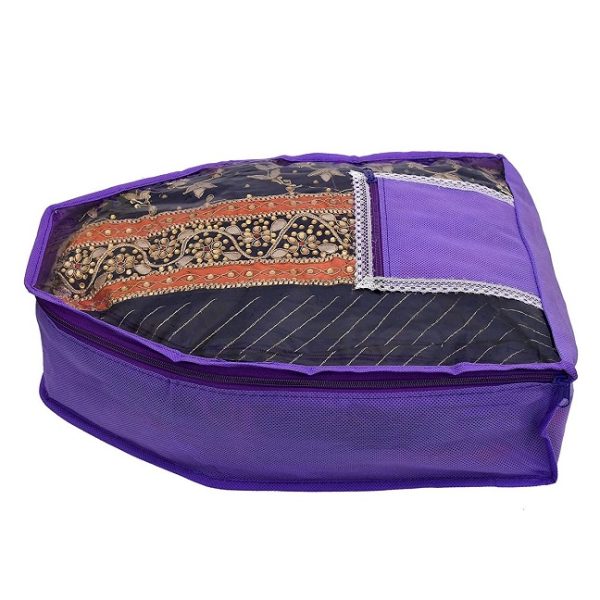 Non Woven Blouse Cover with Front Transparent Window & Attached Pocket - Image 2