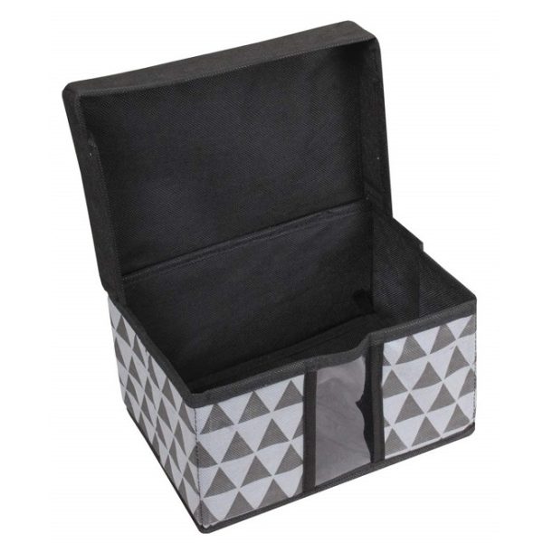 Printed Fabric Hard Rectangular Storage Box - Image 2