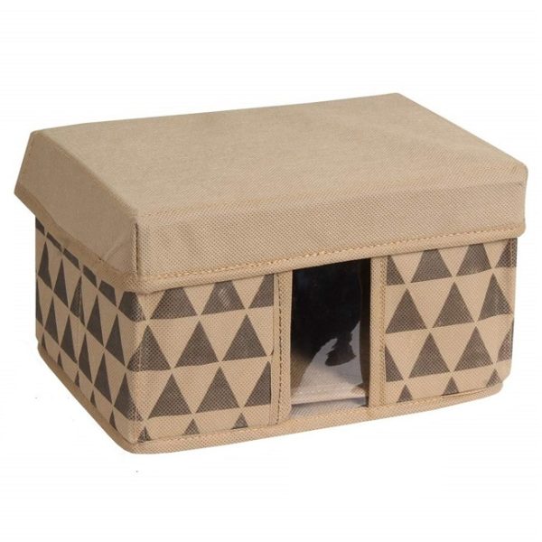 Printed Fabric Hard Rectangular Storage Box - Image 3