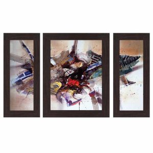 Set of 3 Wall Hanging Paintings - Life is Mess