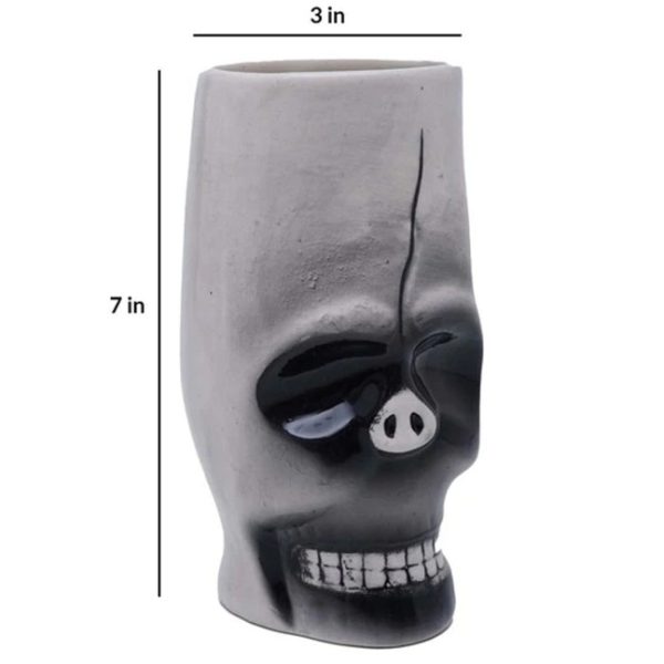 Horror Skull 500ml Ceramic 3D Coffee Mug - Image 2