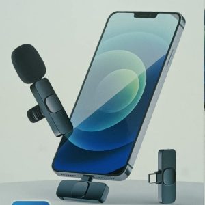 2 in 1 K8 Wireless Microphone with Receiver for All Type-C Android and iPhone
