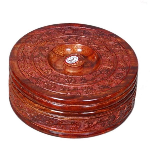 Seesham Wood Chapati / Roti Hot Box for Kitchen - Image 3