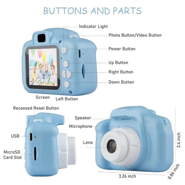 Kids Digital Camera with Photo / Video and Games Function - Image 2