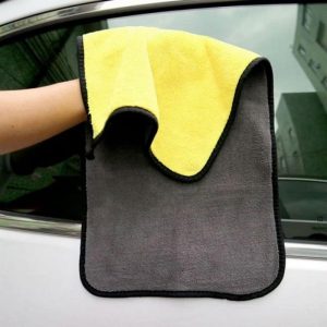 800 GSM Double Sided Microfibre Cleaning Towel (Thick Plush Lint & Streak-Free)