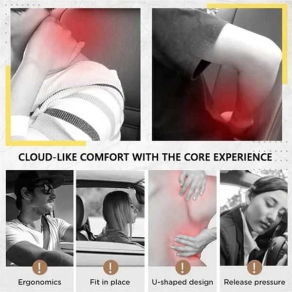 Park+ Orthopedic Ergonomic Contour Headrest Memory Foam Car Pillow / Office Chair Back Support - Image 3
