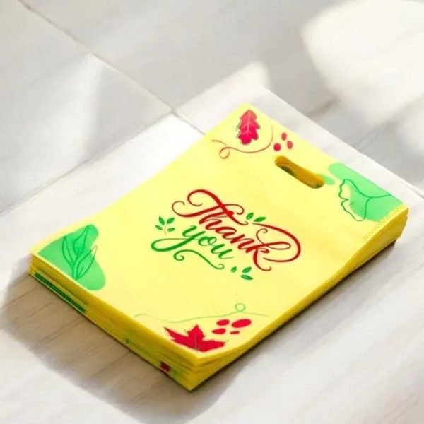 Non-woven 10*14 Inch Thank You Bags for Gifting / Return gift / Grocery (Pack of 20) - Image 3
