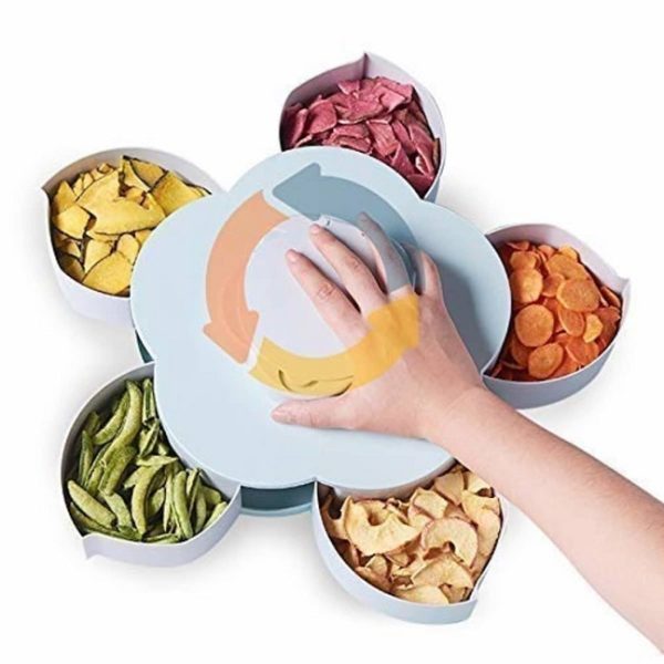 Smart Rotating Dry Fruit / Snacks / Masala Tray - Image 3