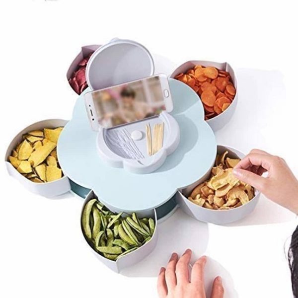 Smart Rotating Dry Fruit / Snacks / Masala Tray - Image 4