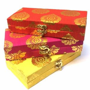 Wooden Decorative Cash Box / Shagun Box / Jewellery Box / Gift Box (1 box)