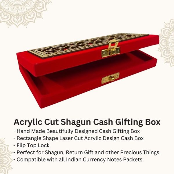 Decorative Shagun Cash Gift Box for Money / Jewellery / Gifting Sagan / Wedding - Image 3