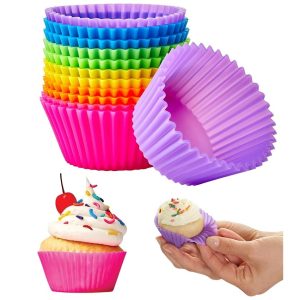 Silicone Muffins / Cupcake / Cake Moulds (pack of 6)