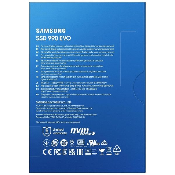 Samsung 990 EVO 1TB, SSD PCIe 5.0 x2 M.2 2280 (Speed Up-to 5,000MB/s) - Image 4
