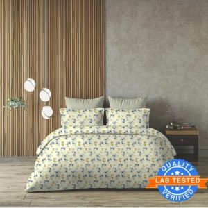 Arvind 120 TC Cotton Queen Floral Bedsheet (21120-01)