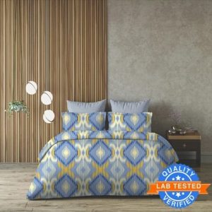 Arvind 120 TC Cotton Queen Floral Bedsheet (21116-01)