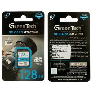 GreenTech High Speed 128 GB SD Card (Model - GT-031)