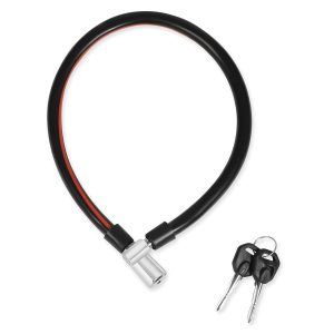 Heavy Duty Multipurpose Cycle, Bike, Helmet Cable Lock With 2 Keys (Random color)