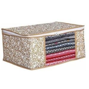 Non Woven Saree cover / Wardrobe Organizer with transpaent window