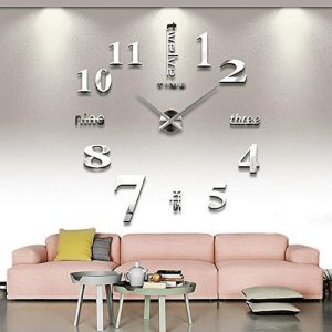 Acrylic Metal Mirror Big Size metal wall clock (Up to 240 cm diameter)