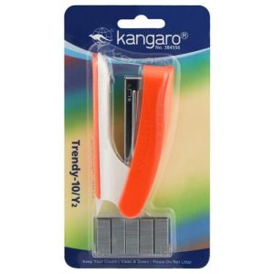 Kangaro Trendy-10/Y2 Orange Stapler with No 10 Staples