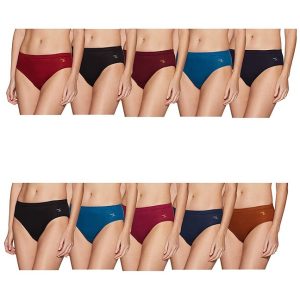 Rupa Jon Women's Plain/Solid Panty (Box pack of 10)