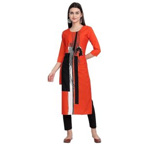 Women's Crepe Straight Kurta