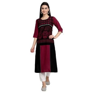 Women's Crepe Straight Kurta