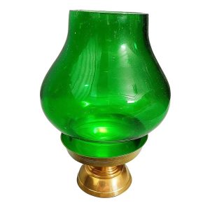 Metal and glass tealight holder