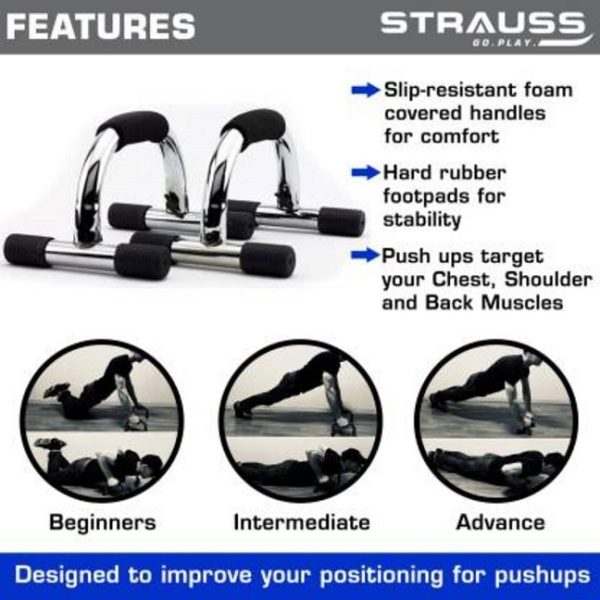 Strauss Push-up Bar (set of 2) - Image 4