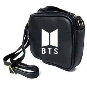 BTS Bangtan Boys SM Black Messenger Bag