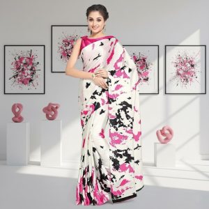 Women's Satin Saree with Blouse