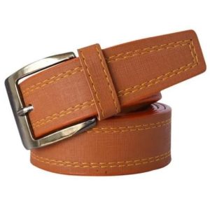 Leatherite Pin-Hole Buckle Belt for men