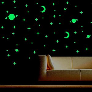 Glow in Dark Star Wall Stickers (set of 50)
