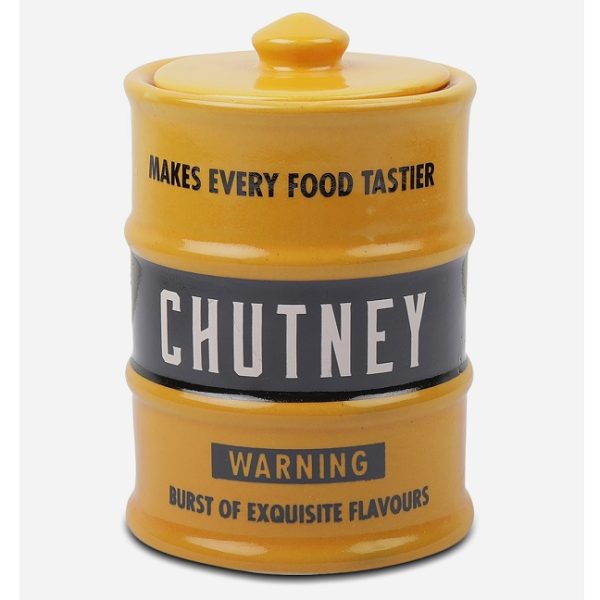 Yellow Barrel Chutney Jar - Image 2