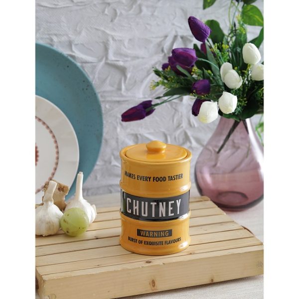 Yellow Barrel Chutney Jar - Image 4