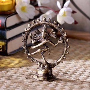 Brown Brass Natraj Statue Showpiece